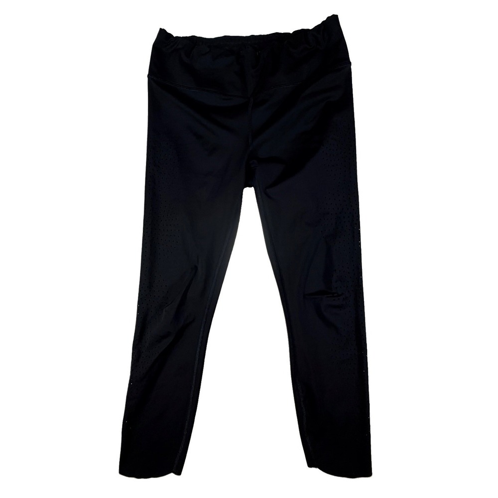 Athleta Leggings Women's Sz M‎ Black Ankle Zip Pockets Yoga Gym Workout Pants